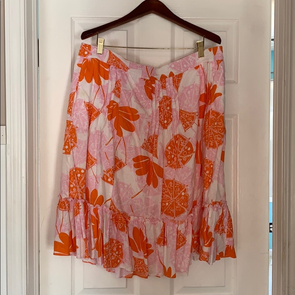 Lilly Pulitzer Size XL Pull-On Skirt with Pockets